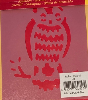 Schablone / Stencil Eule